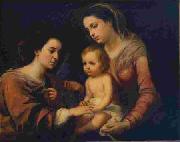 Bartolome Esteban Murillo Casamento Mistico de Santa Catarina oil on canvas